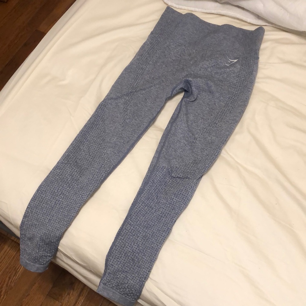 Gym Shark Vital Seamless Leggings in Steel Blue